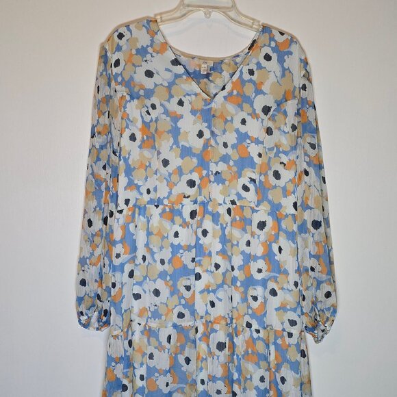 Joie Women's Floral Tiered Printed Tiered Maxi Dress, Sz XL, NWT, MSRP $268 - Picture 5 of 11